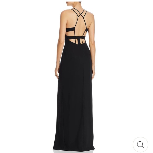 Preloved black gown, size 8, prom - Picture 2 of 2